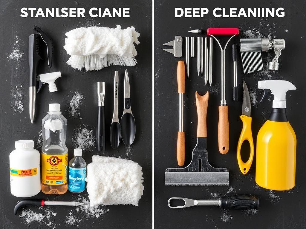 Отличие стандартной уборки от генеральной. Средства и инструменты: простой набор и «боевой» арсенал