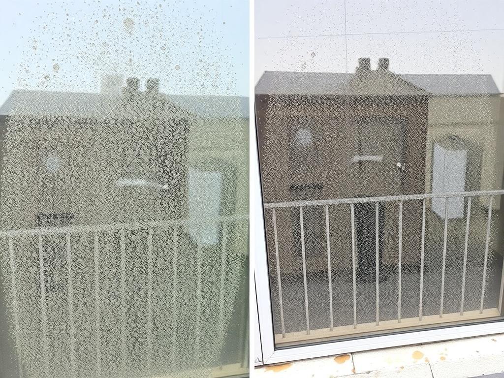 Уборка балконного остекления с обеих сторон. Удаление устойчивых налётов: ржавчина, цемент и краска Уборка балконного остекления с обеих сторон. Удаление устойчивых налётов: ржавчина, цемент и краска