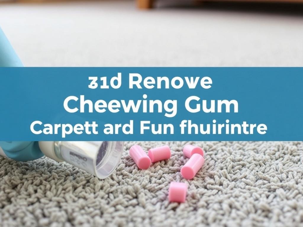 Как удалить жевательную резинку с ковра и мебели. Ошибки, которых стоит избегать