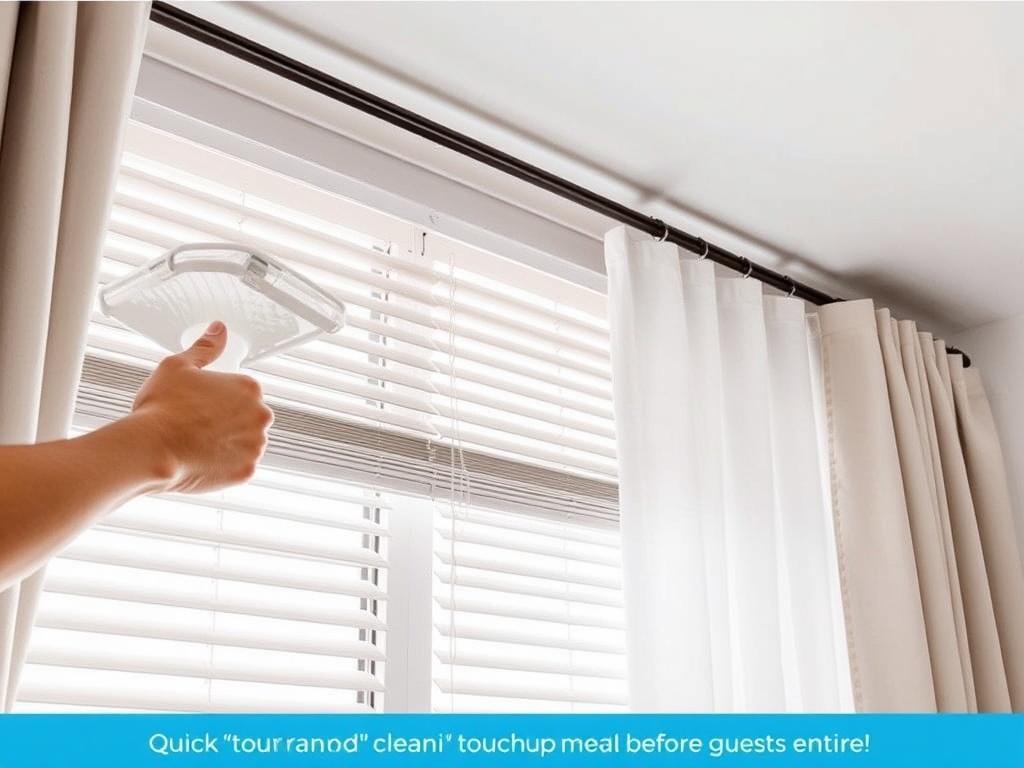 Чистка жалюзи, штор и карнизов без снятия. Режим быстрой "переделки" перед гостями