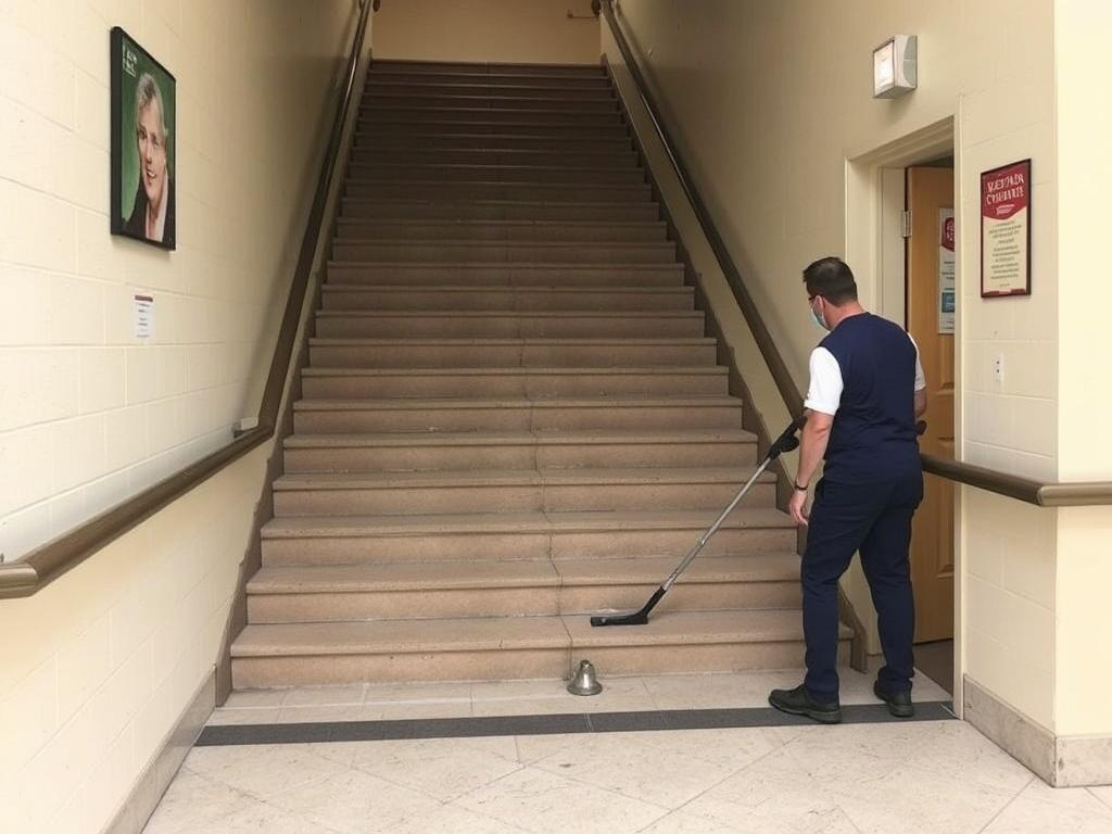 Уборка лестничных клеток и подъездов. Удаление специфических проблем: пятна, запахи и вандализм