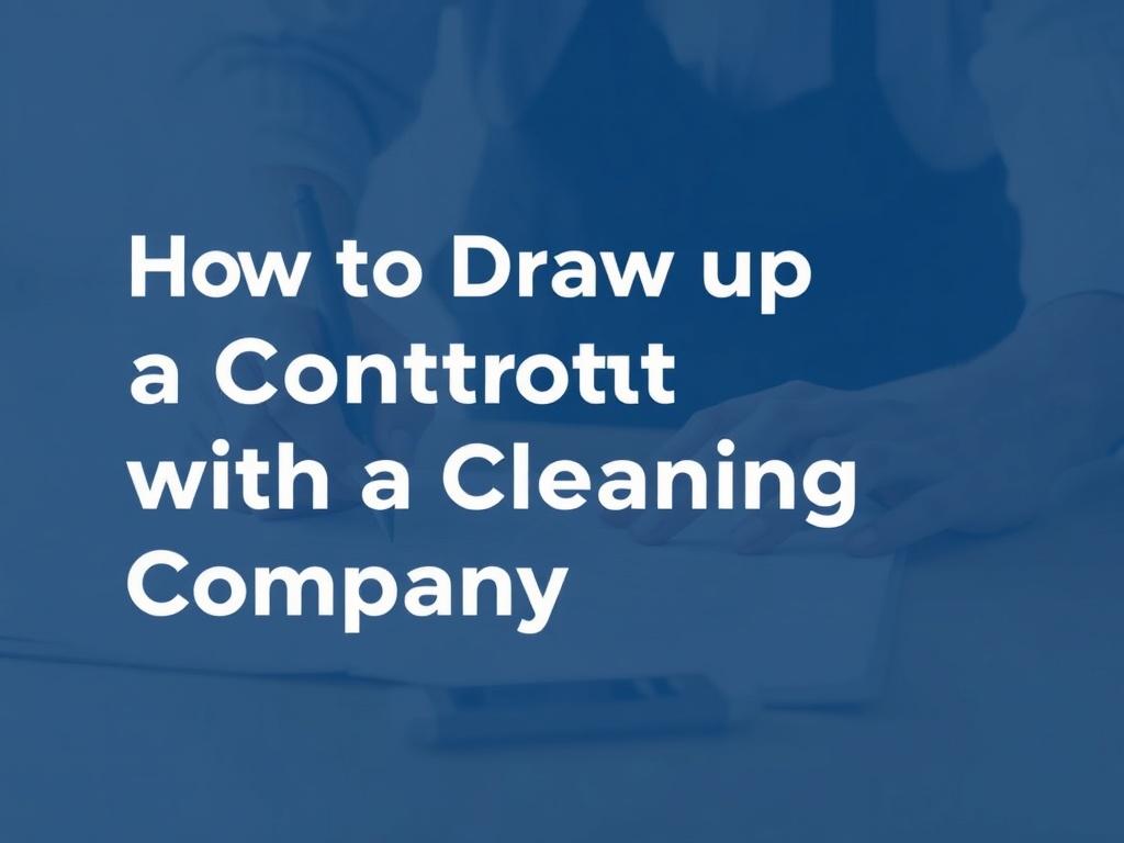 Как составить договор с клининговой компанией: практическое руководство