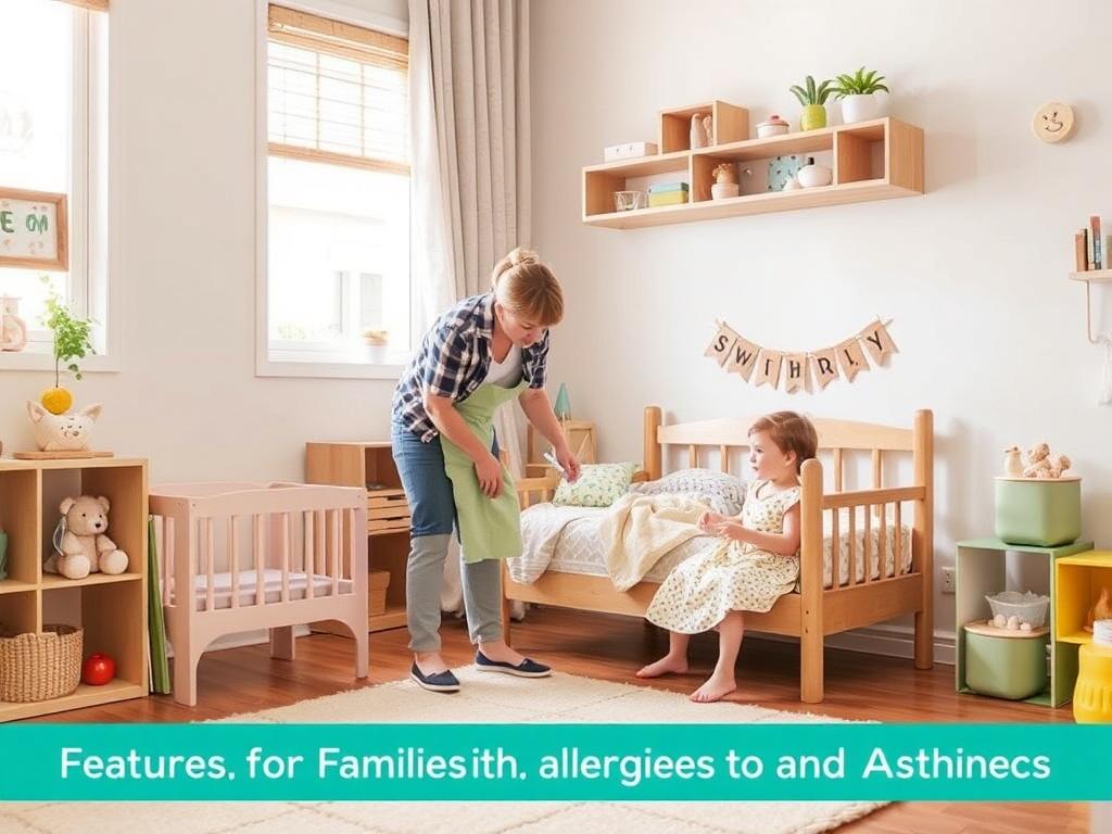 Уборка детской комнаты: безопасность и чистота. Особенности для семей с аллергиями и астмой