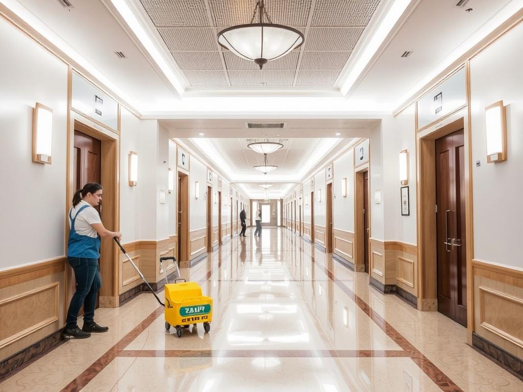 Уборка предбанников, тамбуров и коридоров. Контроль качества и обратная связь