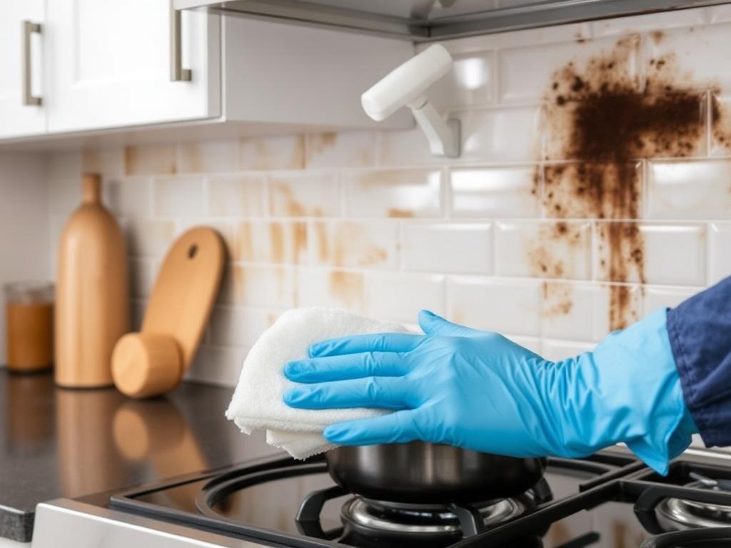 Секреты профессионалов: уборка кухни от жира и нагара. Удаление пригоревших следов на фартуке и стенах