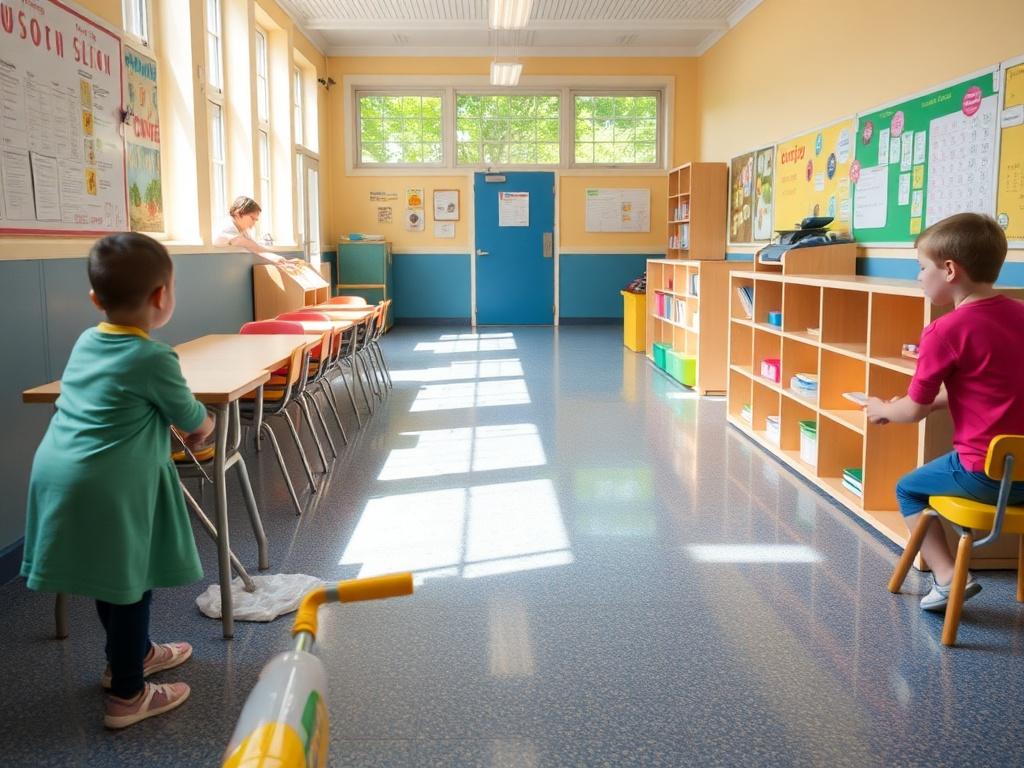 Клининг в детских садах и школах. План уборки: что и как часто нужно делать Клининг в детских садах и школах. План уборки: что и как часто нужно делать