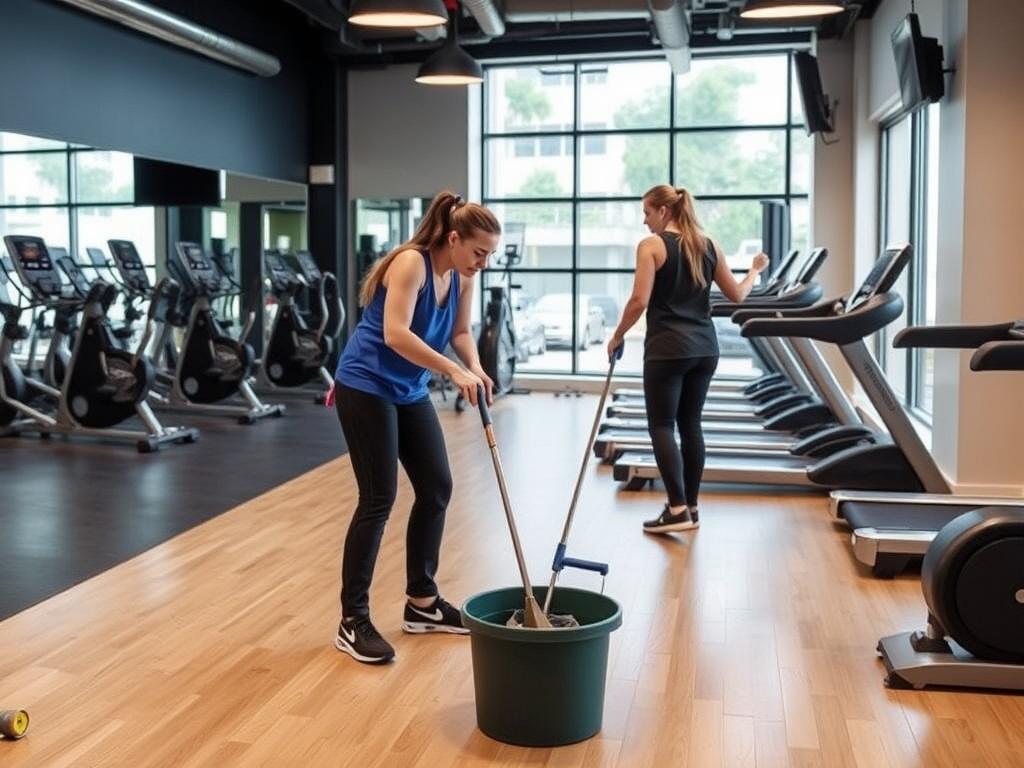 Уборка тренажерного зала: дезинфекция и порядок. Как привлекать клиентов к поддержанию чистоты