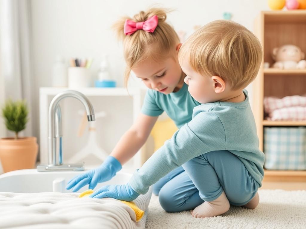 Уборка детской комнаты: безопасность и чистота. Как вовлечь ребёнка в уборку