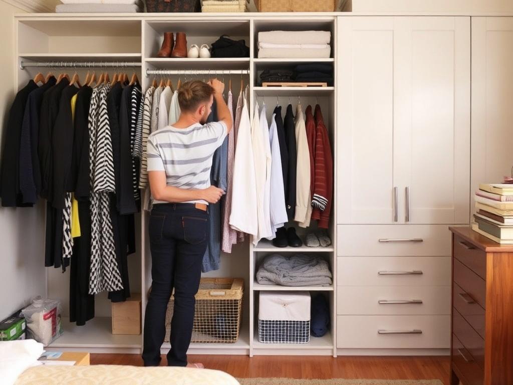 Уборка гардеробной и систем хранения. Вовлечение членов семьи и делегирование